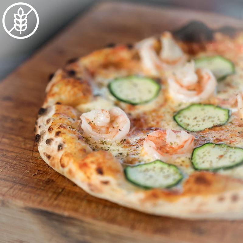 Pizza Scampi - Glutenvrij - Suggestie-Bastiano Bonheiden